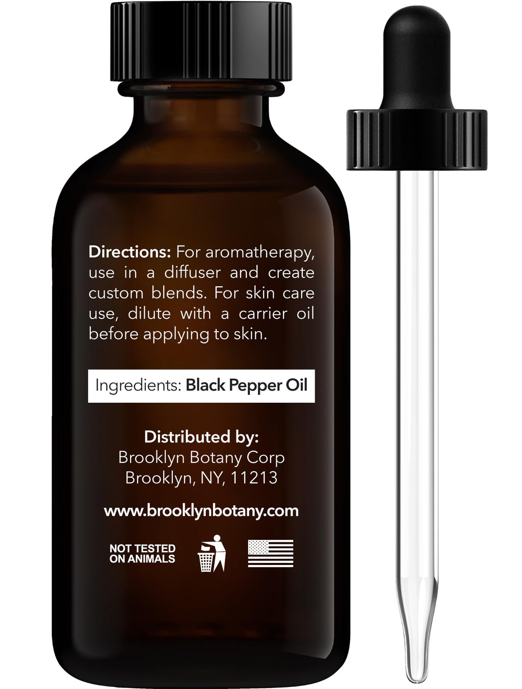 Brooklyn Botany Black Pepper Essential Oil - 1 oz | Pure & Natural
