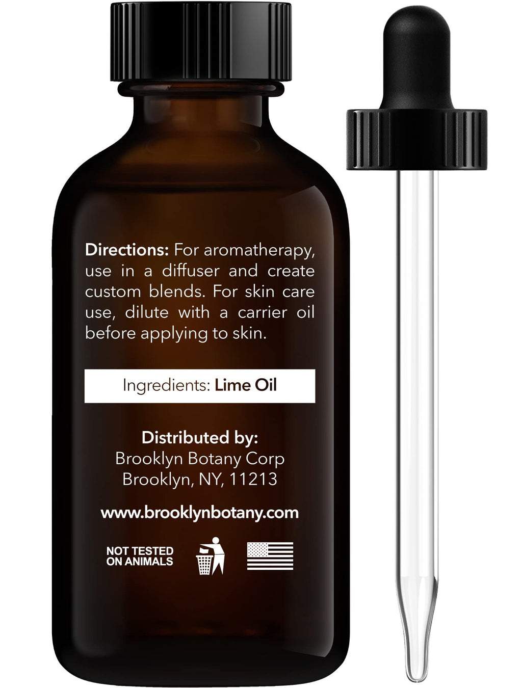 Brooklyn Botany Lime Essential Oil – 100% Pure & Natural, Premium Grade, 1 Fl Oz