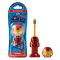 Brush Buddies Marvel Iron Man Kids Toothbrush | Soft Rounded Bristles & Poppin' Cap