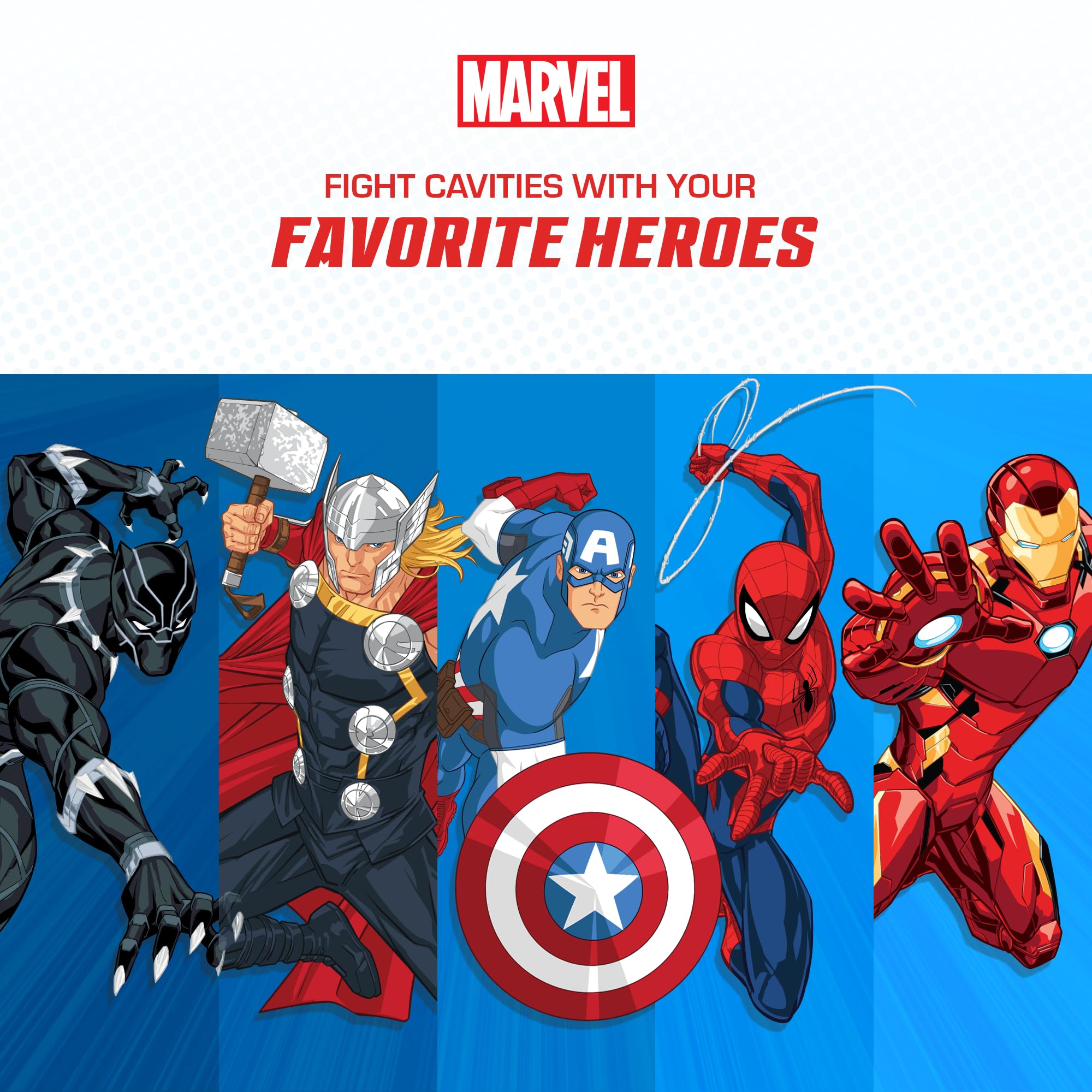 Brush Buddies Marvel Iron Man Kids Toothbrush | Soft Rounded Bristles & Poppin' Cap