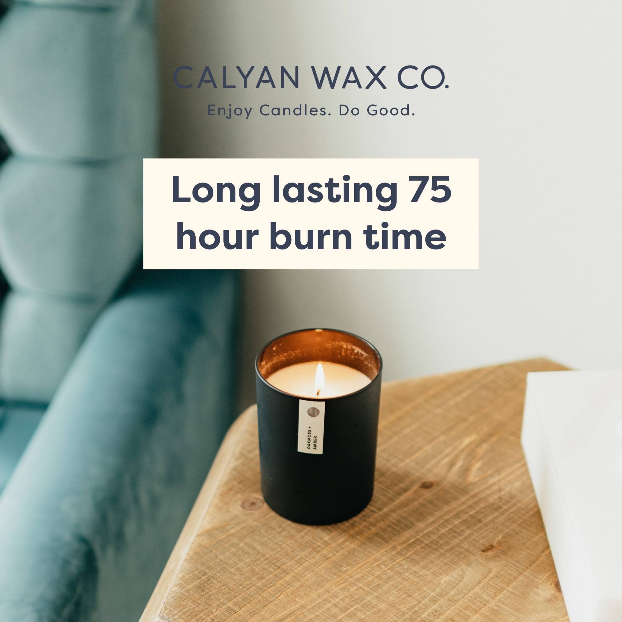 Calyan Wax Co. Vetiver & Tonka Candle - 75 Hour Burn | 10.2oz