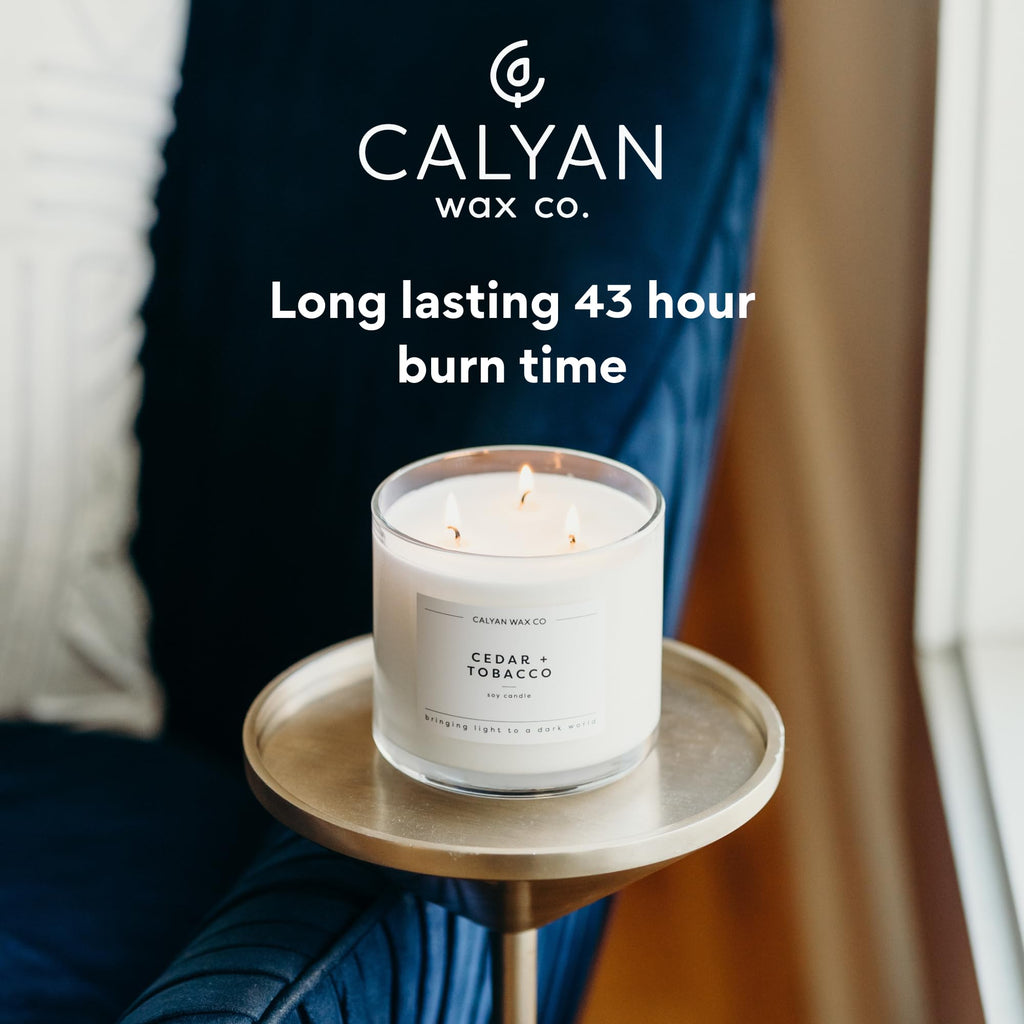 Calyan Wax Co. Apples & Maple Bourbon 3 Wick Soy Candle – 14.9oz