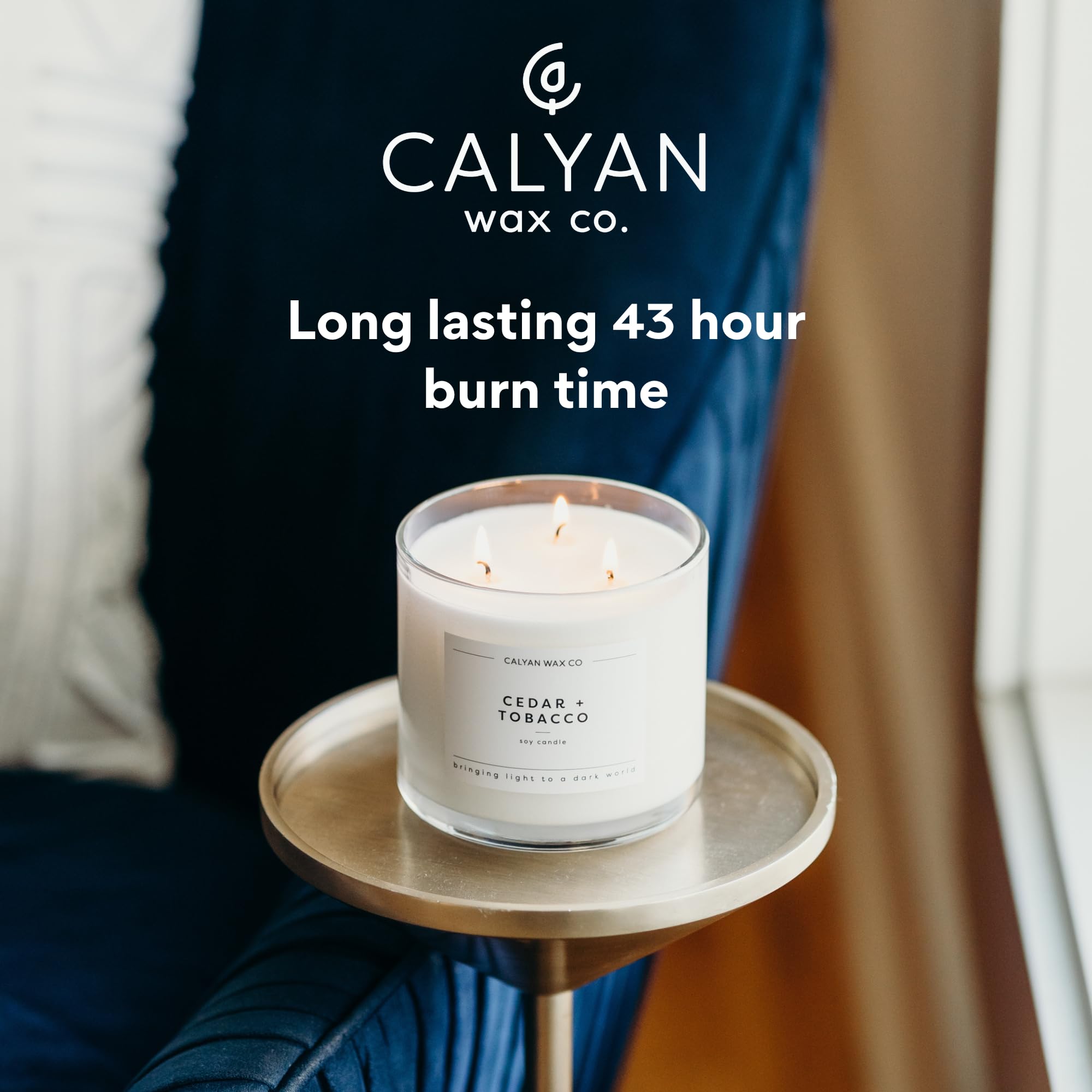 Calyan Wax Co. 3-Wick Soy Candle – 14.9oz Home & Holiday