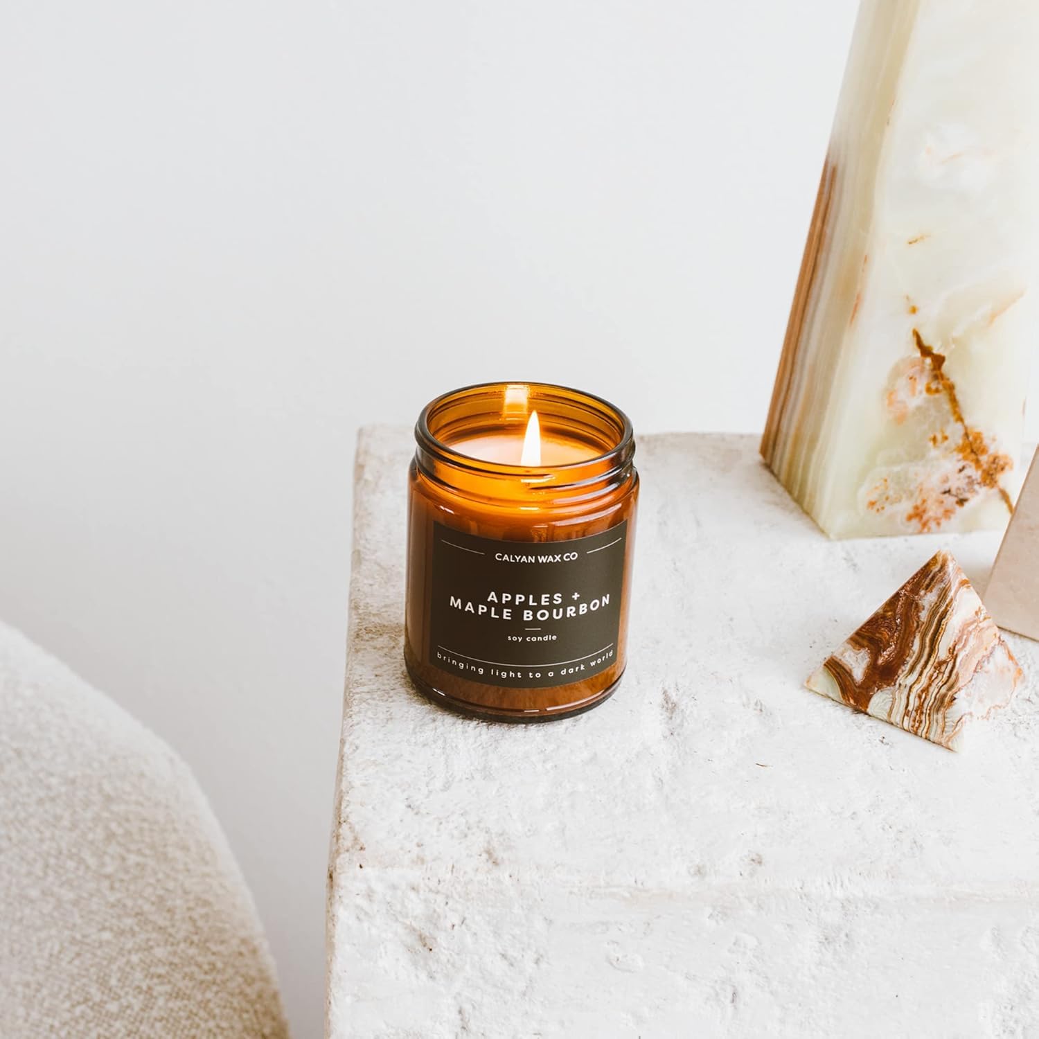 Calyan Wax Co. Palo Santo & Cypress Candle | 57h Burn • Non-Toxic Soy • 7.2oz