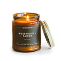 Calyan Wax Co. Rosewood and Amber Candle – 57 Hour Burn, 7.2oz