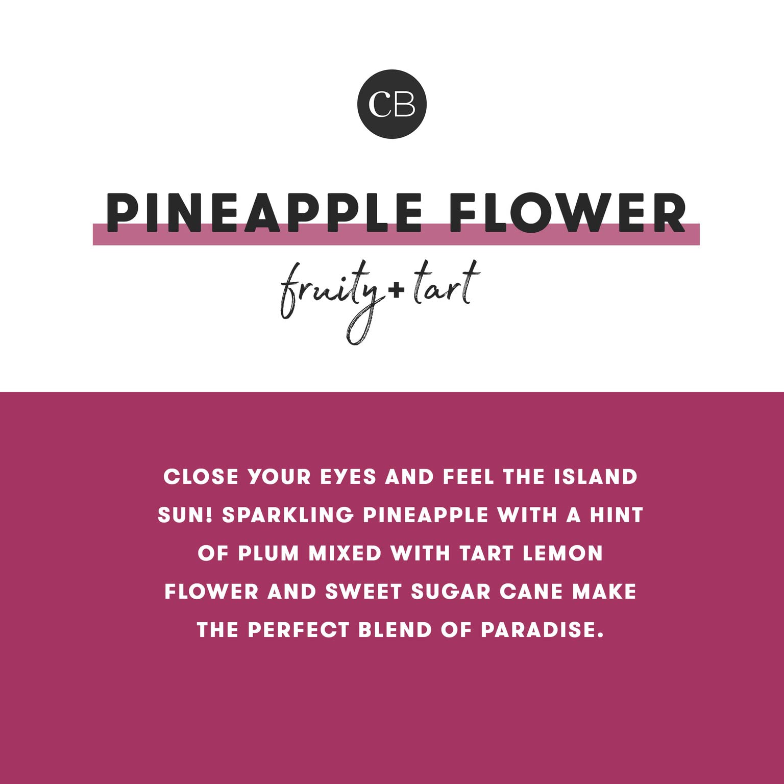 Capri Blue Pineapple Flower Scented Candle | Pattern Play 19 oz Jar | Soy Wax