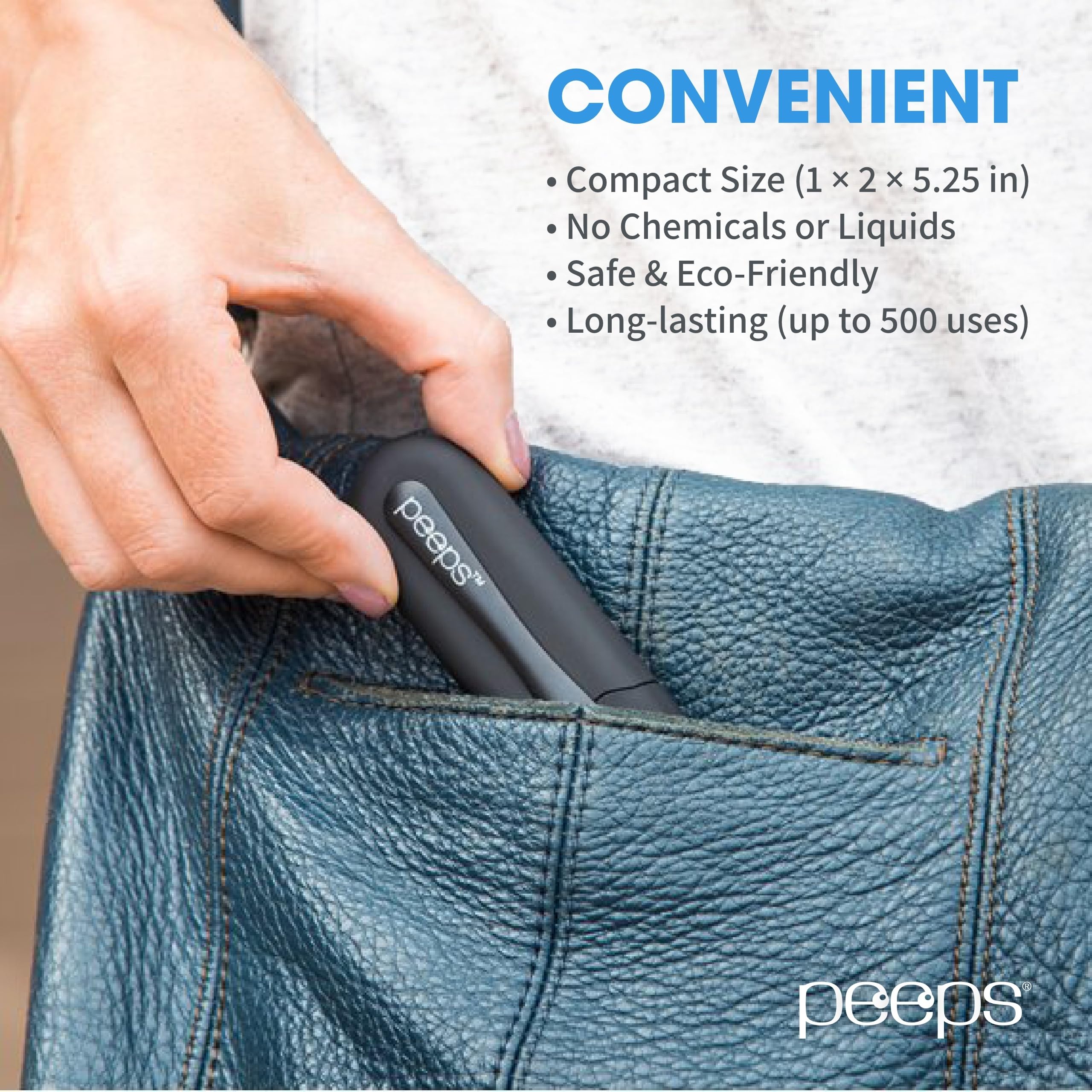 CarbonKlean Peeps Glasses Cleaner – For Eyeglasses, Reading Glasses, and More