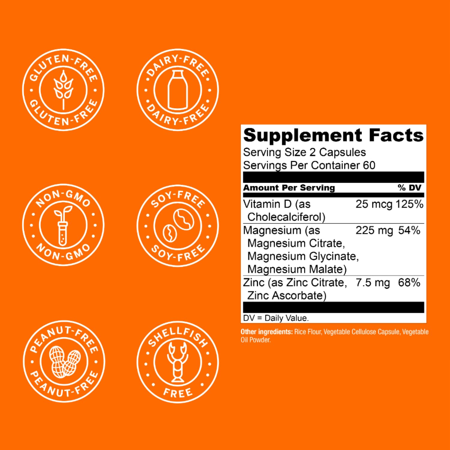 Live Conscious Magwell Magnesium Zinc & Vitamin D3 - 120 Caps