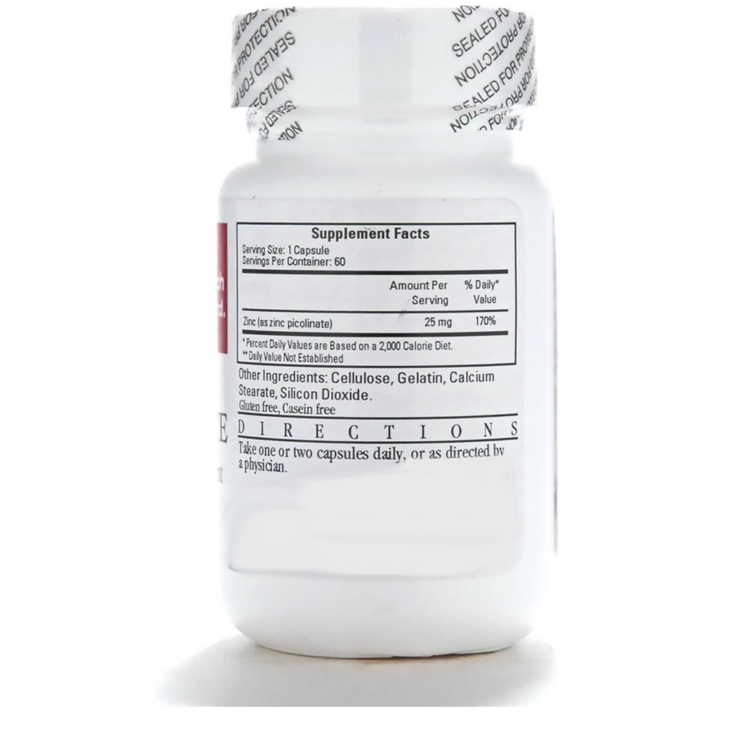 Cardiovascular Research Zinc Picolinate 25 mg – 120 Capsules | Immune System Support | Two Bottle Bundle