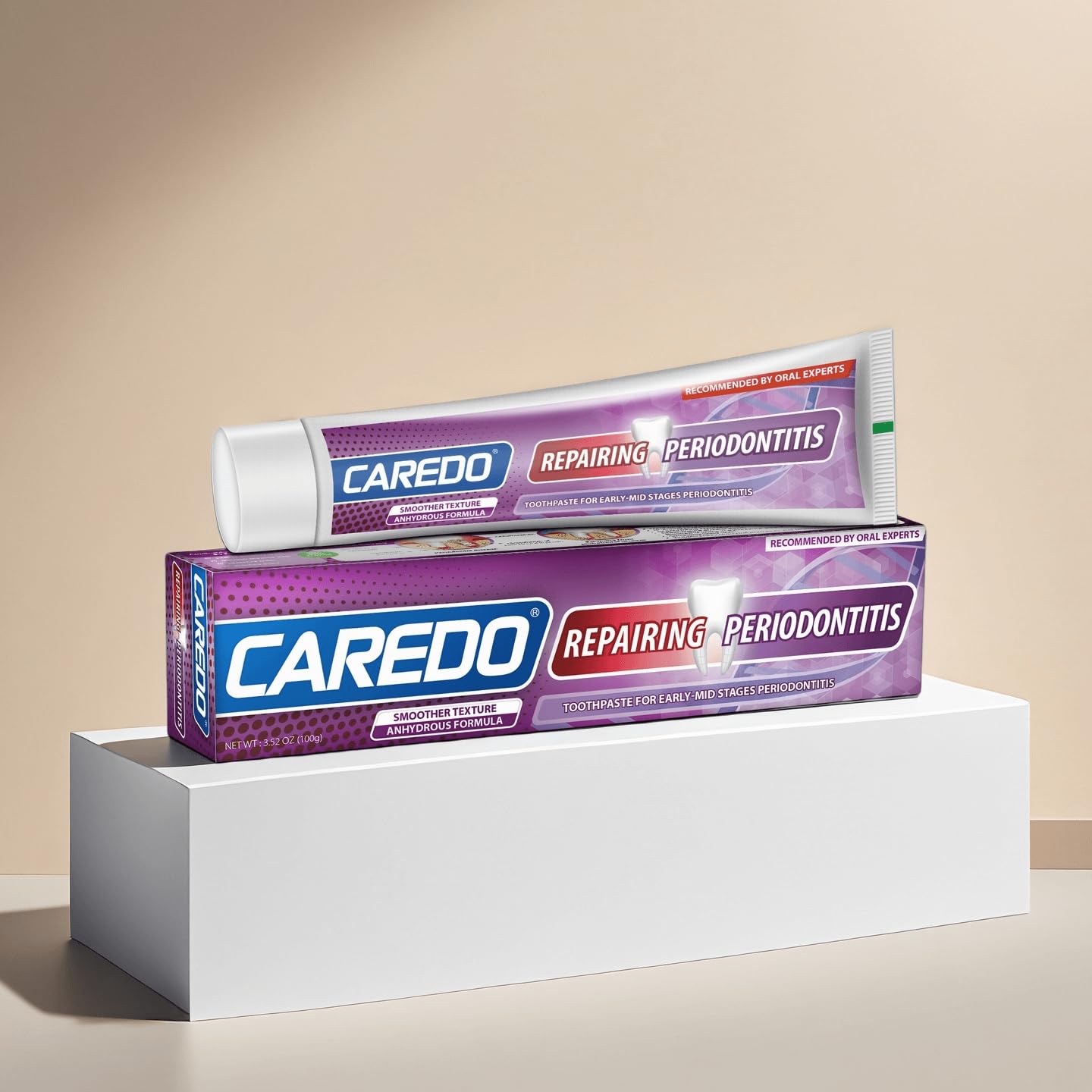 CAREDO Gum Repair Toothpaste - Fluoride Free Periodontal Treatment