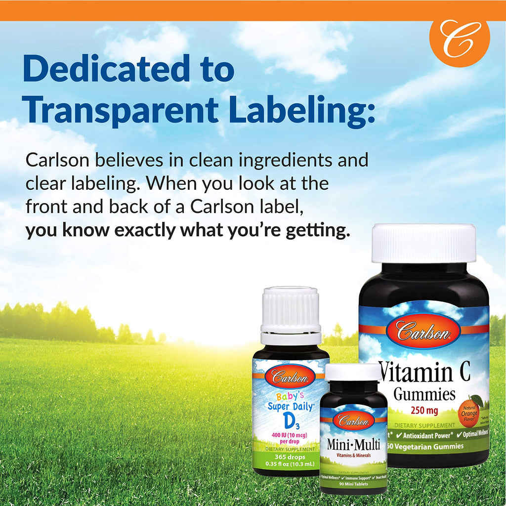 Carlson Totally Zen – GABA, L-Theanine & B Vitamins | Calm Mood & Mental Clarity | 60 Capsules