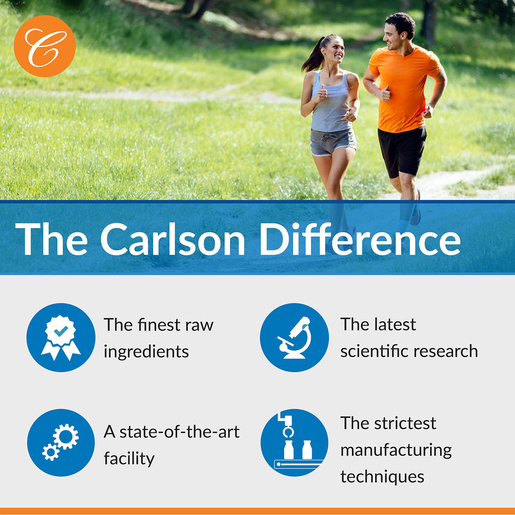Carlson Vitamin K2 MK-7 (180 mcg) – Bone Health, Calcium Bioavailability, 90 Softgels
