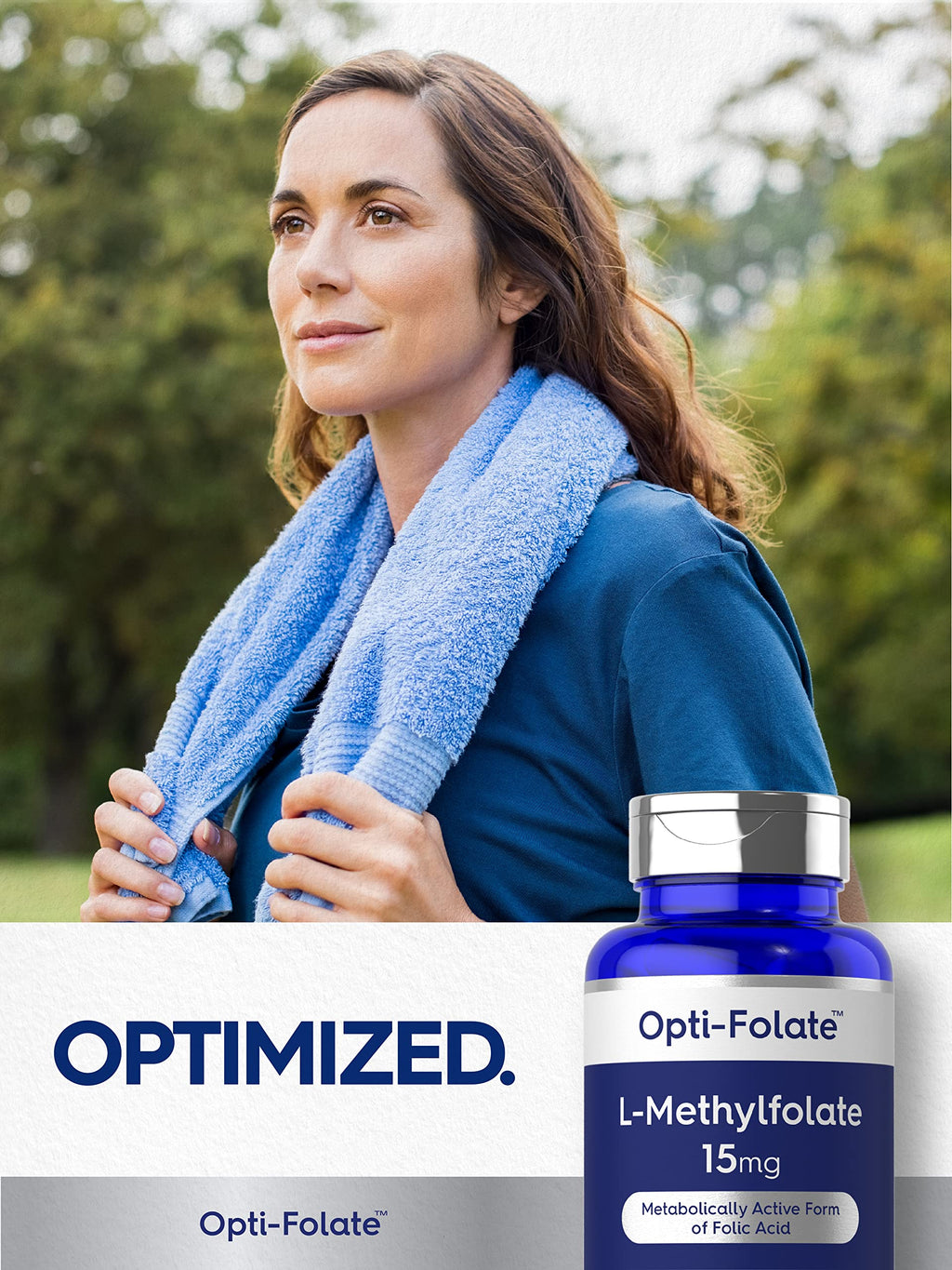 Carlyle L-Methylfolate 15mg | 60 Capsules | 5-MTHF Max Potency | Non-GMO & Gluten Free | Opti-Folate