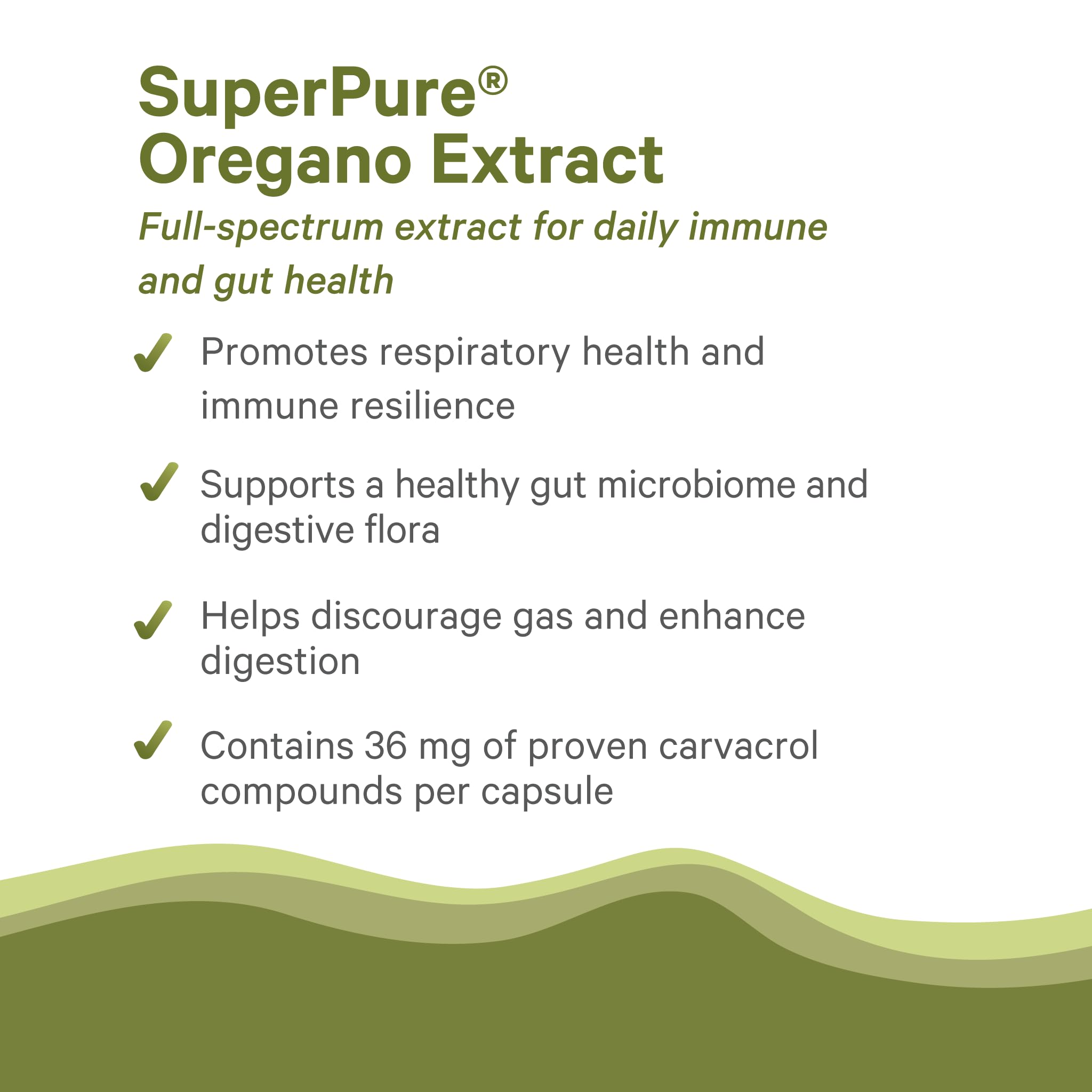 PURE SYNERGY SuperPure Oregano Extract Capsules | Organic Oregano Oil & Leaf
