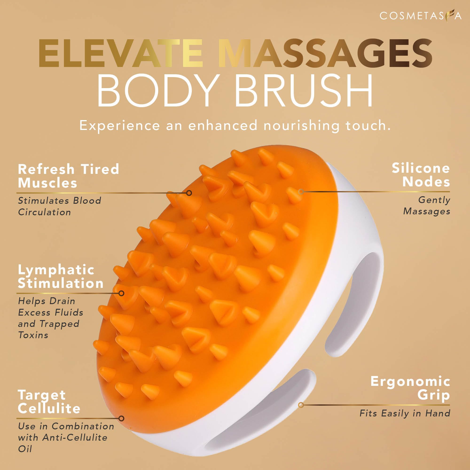 Cellulite Massage Oil, Gel & Mitt - Hot Cream Massage for Firm Skin (16.9 oz)