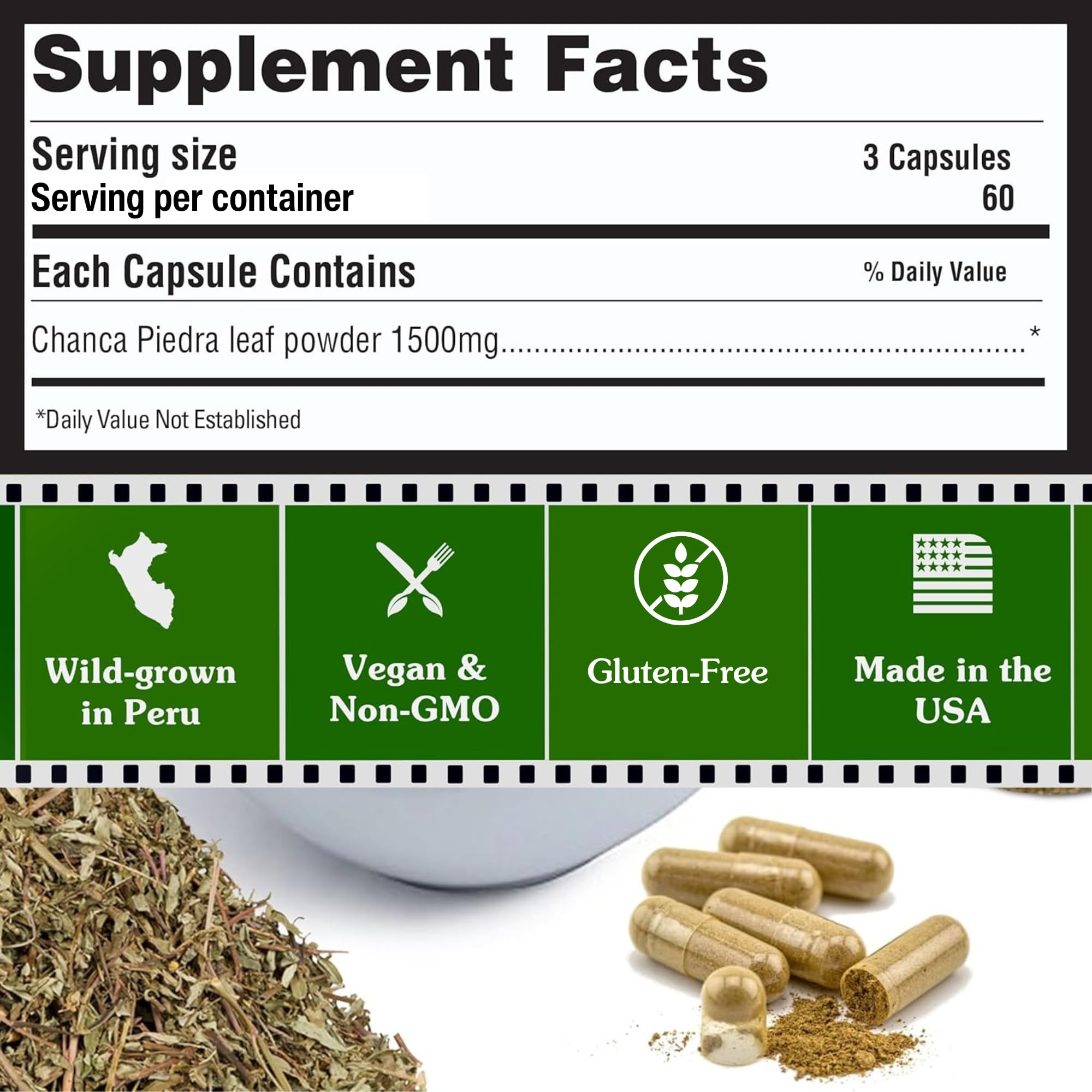 Chanca Piedra 360 Capsules – Stone Breaker, Kidney Detox & Gallbladder Support