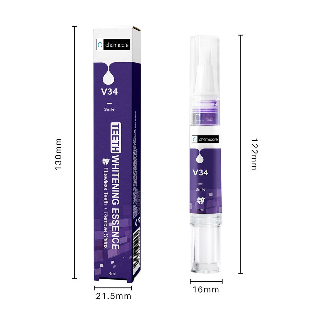 CharmCare Teeth Whitening Gel Pen - Color Correcting, No Sensitivity, Travel-Friendly (2PCS)