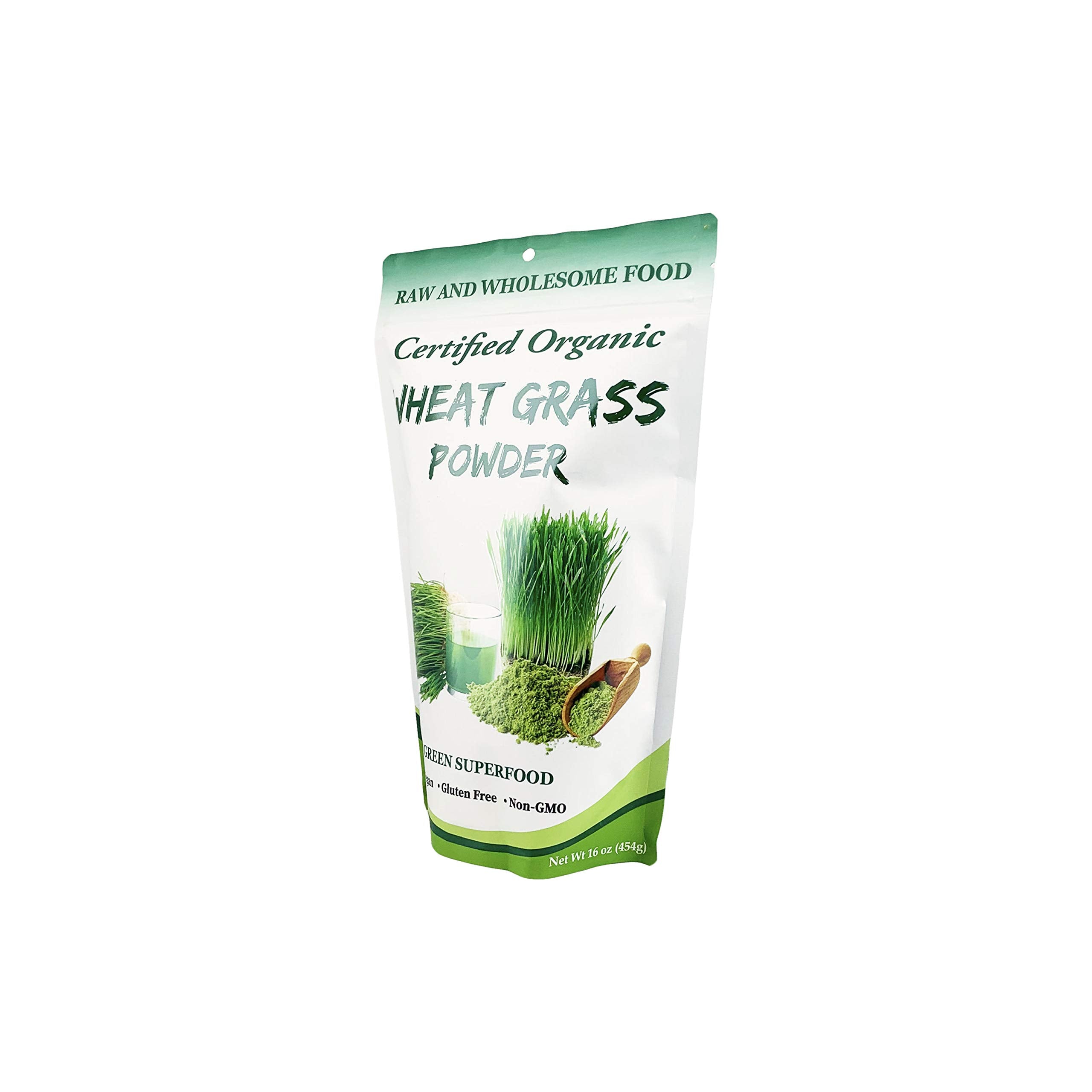 Cherie Sweet Heart Organic Wheat Grass Powder – 16 oz, 57 Servings, Vegan