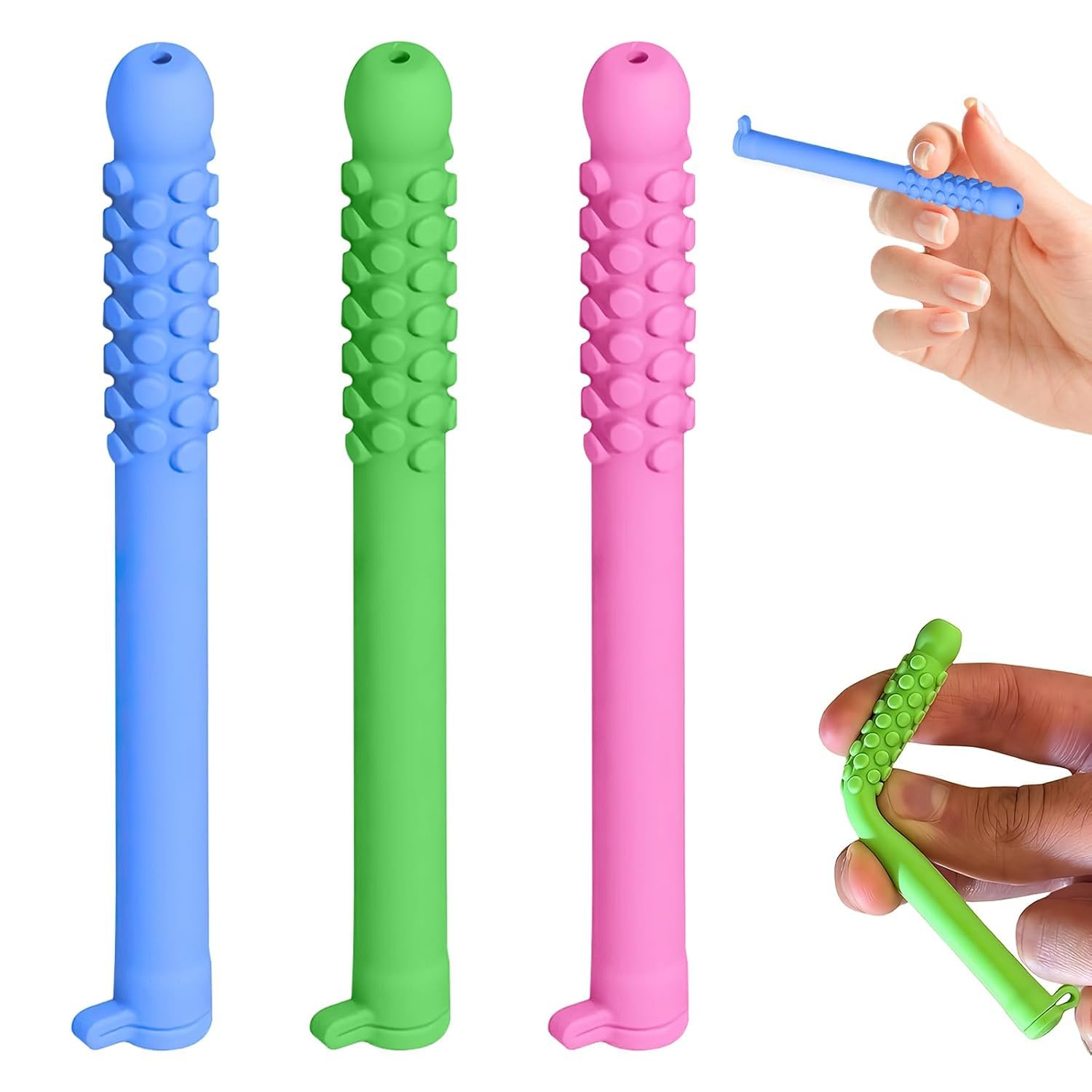 Chewable Essential Oil Breath Stick (3Pcs) – Chewable Breather Sticks for Focus & Stress Relief