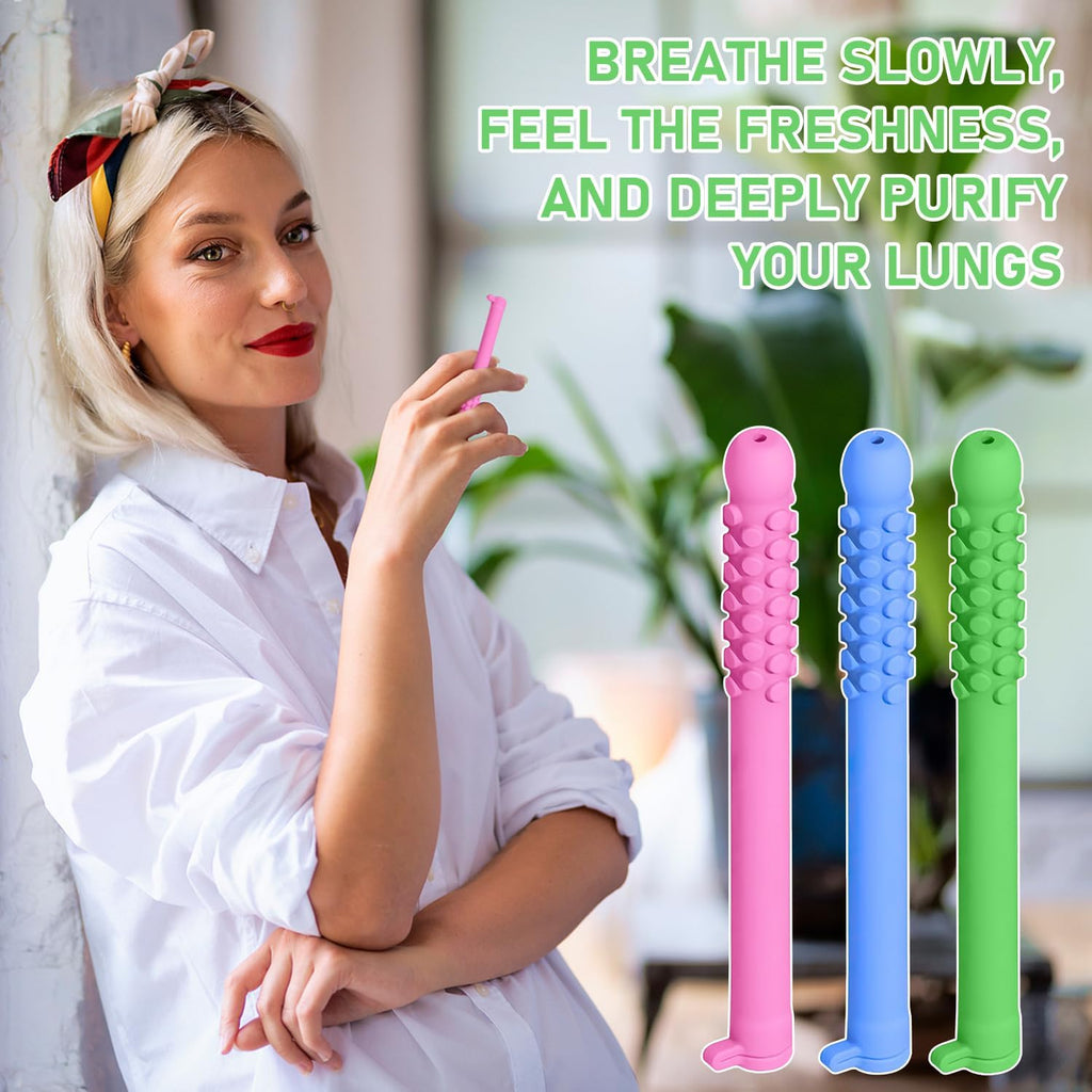 Chewable Essential Oil Breath Stick (3Pcs) – Chewable Breather Sticks for Focus & Stress Relief