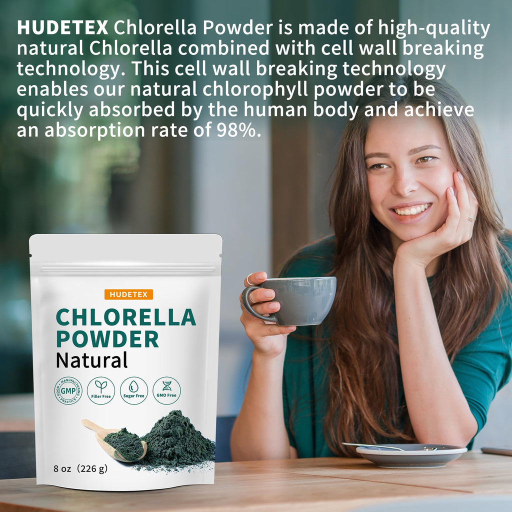 Chlorella Powder Natural – Immune & Liver Support, Vegan Protein, 8 oz