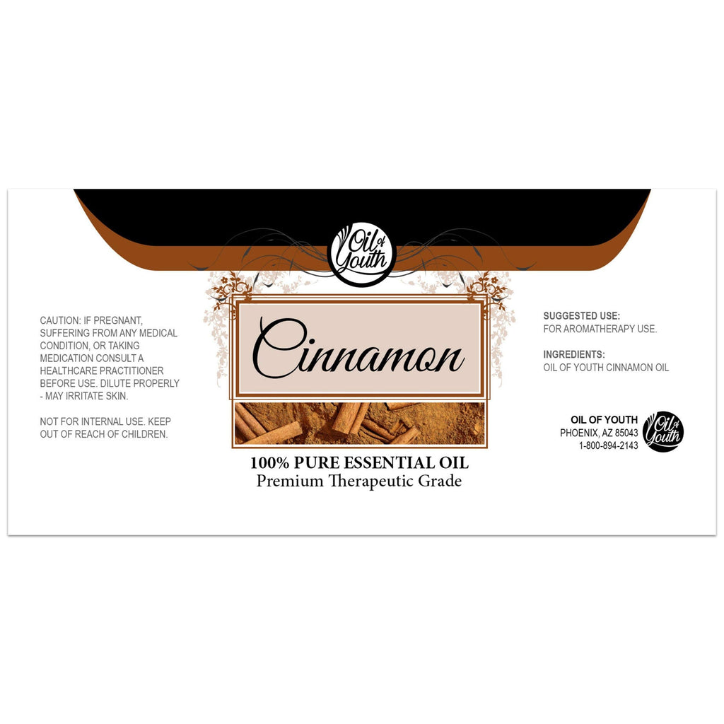 Oil of Youth Cinnamon Essential Oil 4 oz – Aromatherapy Cinnamon Oil