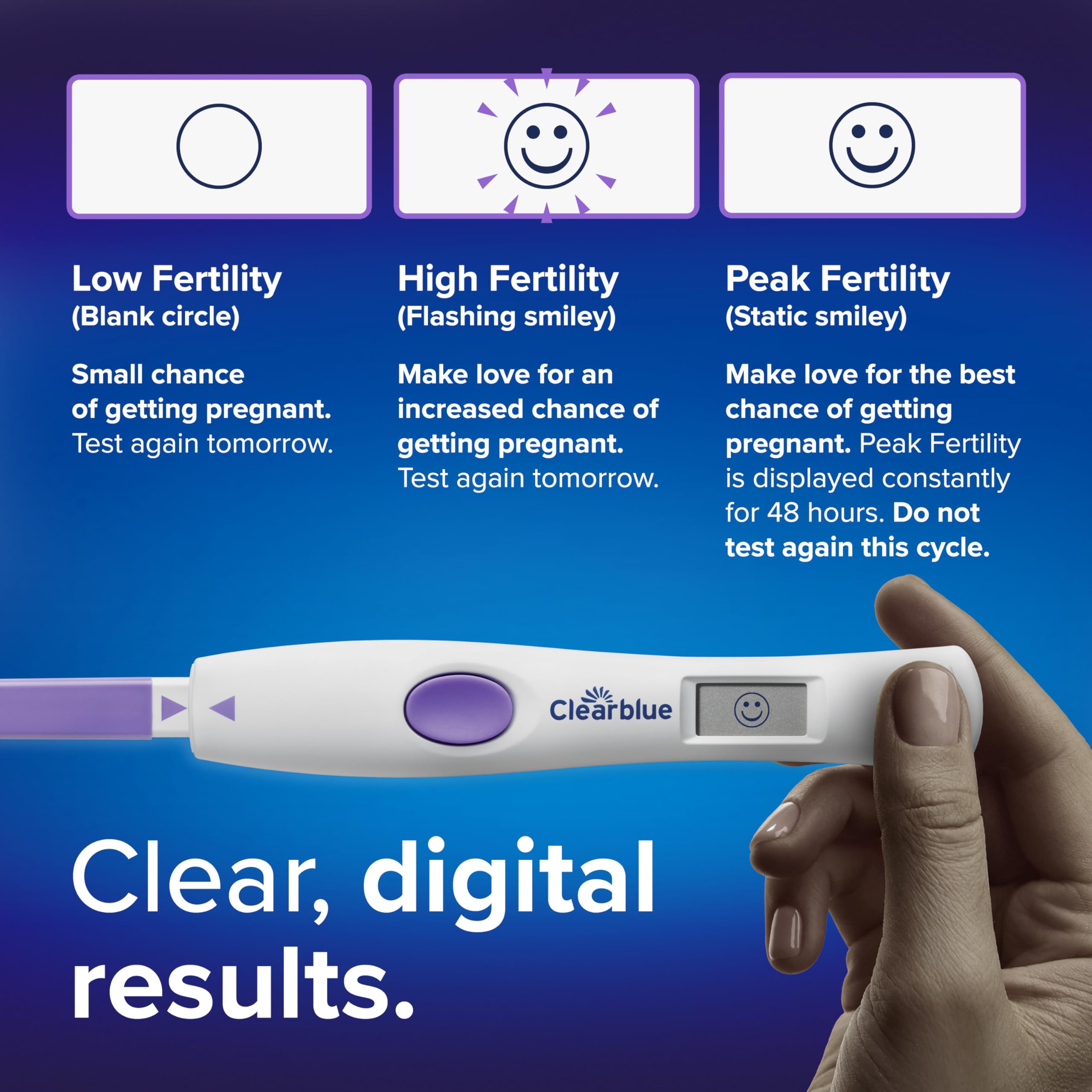 Clearblue Advanced Digital Ovulation Test Kit, 16 Count - High Accuracy Ovulation Tests
