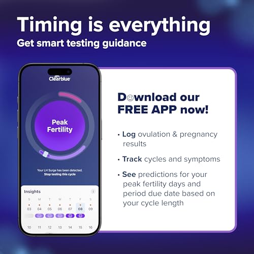 Clearblue Advanced Digital Ovulation Test Kit, 16 Count - High Accuracy Ovulation Tests