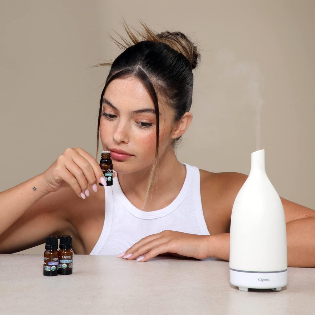 Cliganic USDA Organic Lemon Essential Oil (1oz) - 100% Pure & Natural, Undiluted, for Aromatherapy & Cleaning