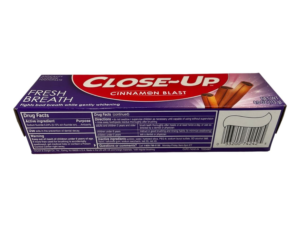 Close-Up Fluoride Toothpaste – Freshening Red Gel, 4 oz (Pack of 12)
