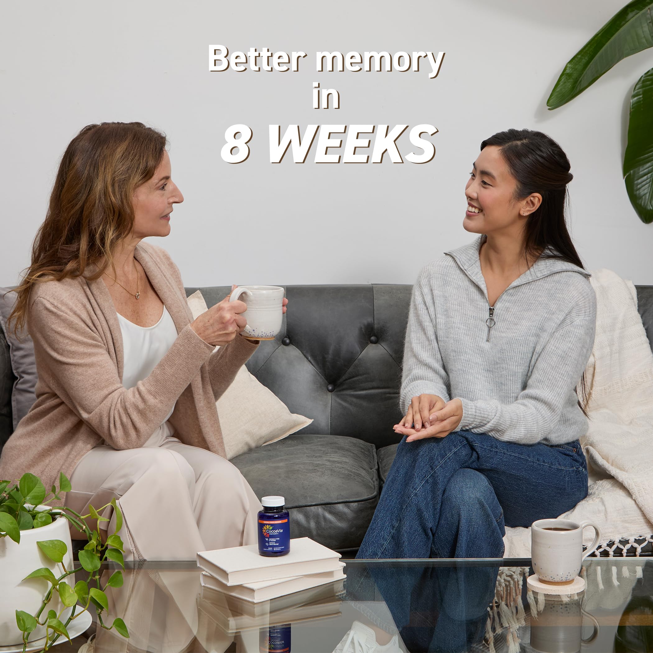 CocoaVia Memory+ Brain Supplement - 90 Day, 750 mg Cocoa Flavanols, Vegan & Gluten Free, 3-Pack