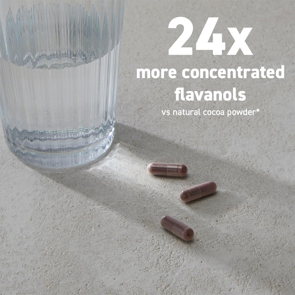 Memory+ Brain Supplement by CocoaVia | Clinically Proven 750 mg Cocoa Flavanols, Sugar Free, Vegan, 60-Day Supply