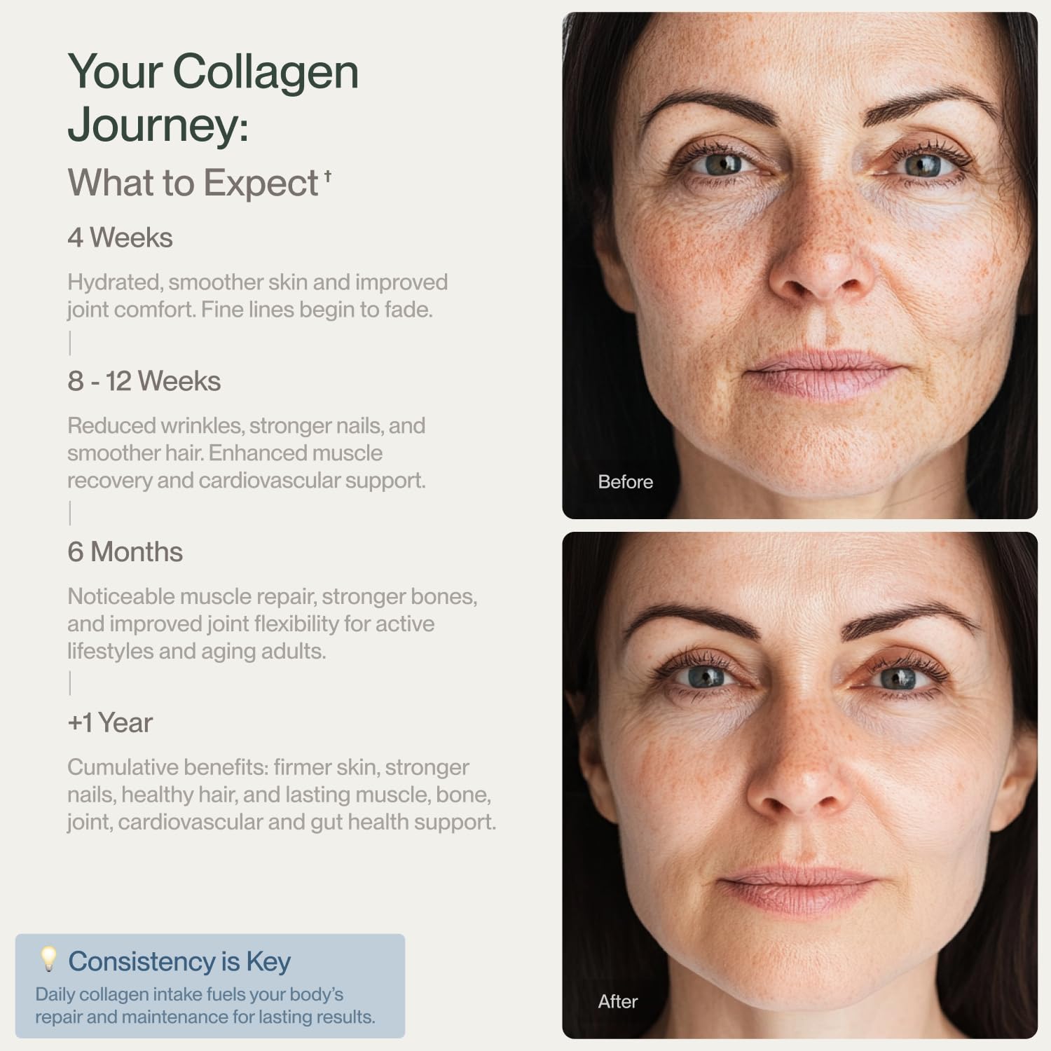 Colla Vita Collagen Peptides Powder – Grass-Fed, Hydrolyzed Type I & III, Unflavored 2 Pack (10 oz each, 30 Servings) | Hair, Skin, Nails & Joints