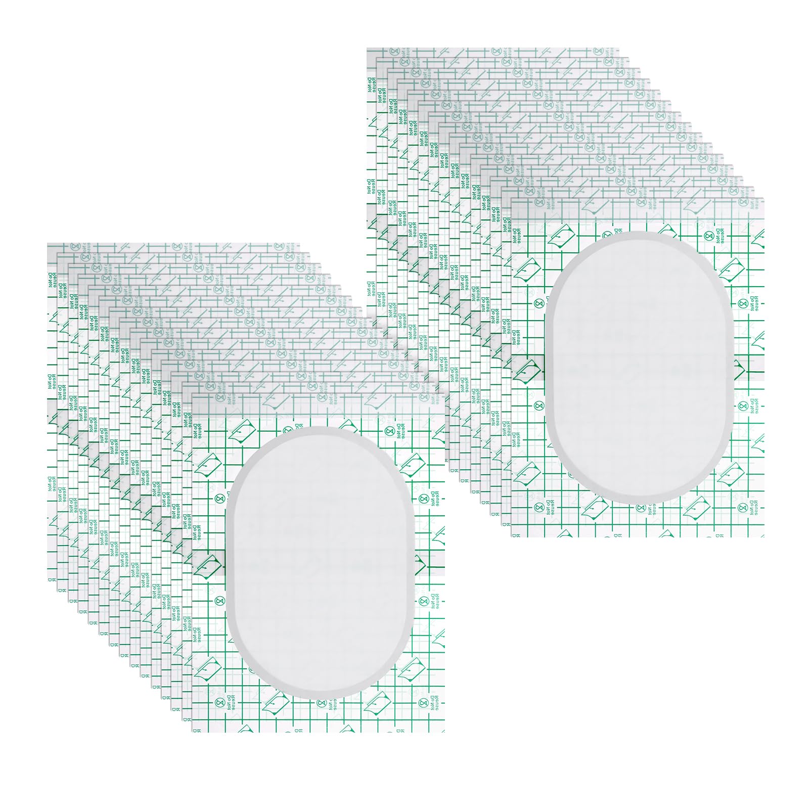 COMNICO 30PCS Castor Oil Pack Wrap – Disposable Self-Adhesive Patch 8x6 in
