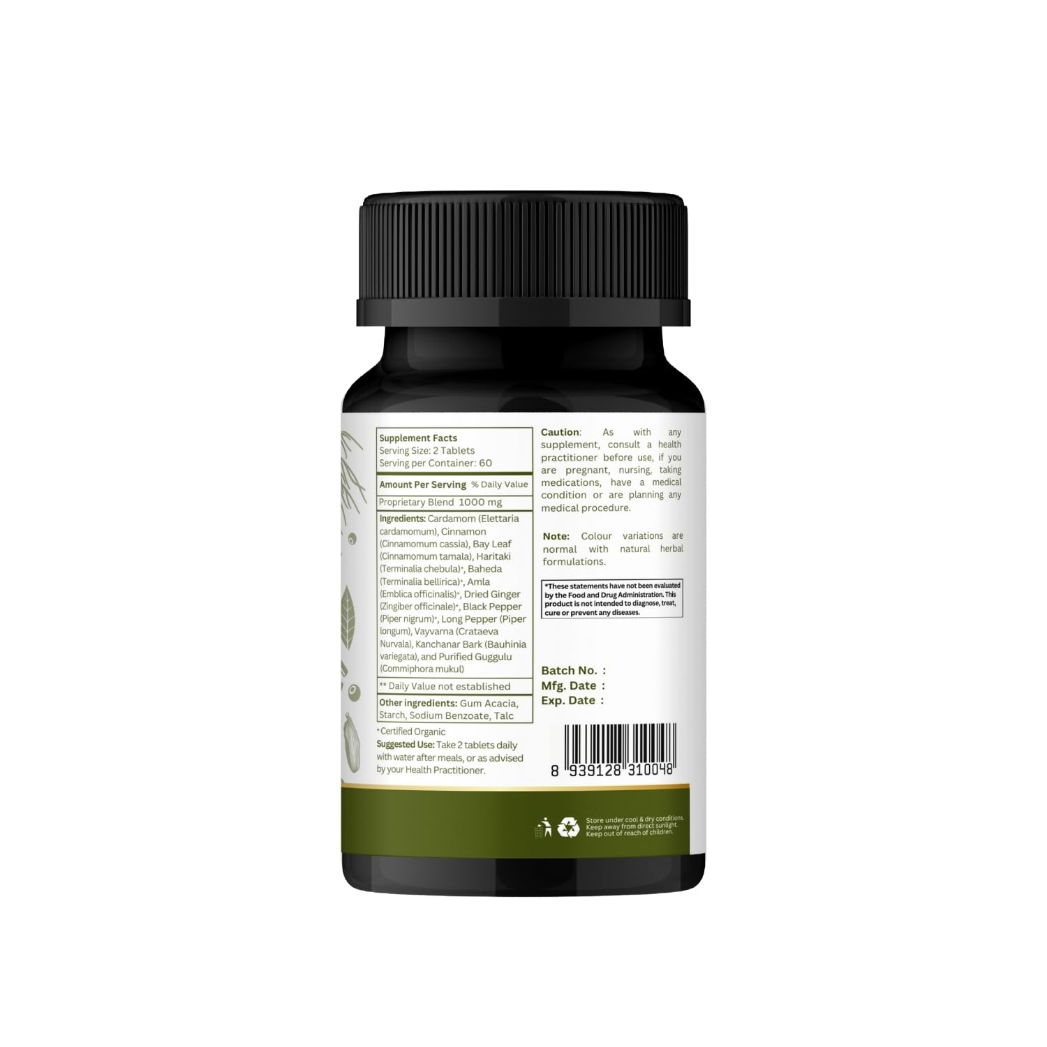 ORGANIC SPREE Kanchnar Guggulu 120 Tablets – Detox & Lymphatic Support, Ayurvedic, Vegetarian, ISO Certified
