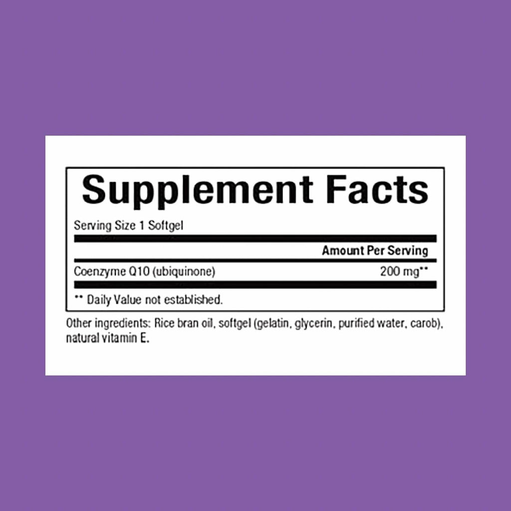 Natural Factors CoQ10 200 mg - Antioxidant Support for Energy & Heart Health | 60 Softgels