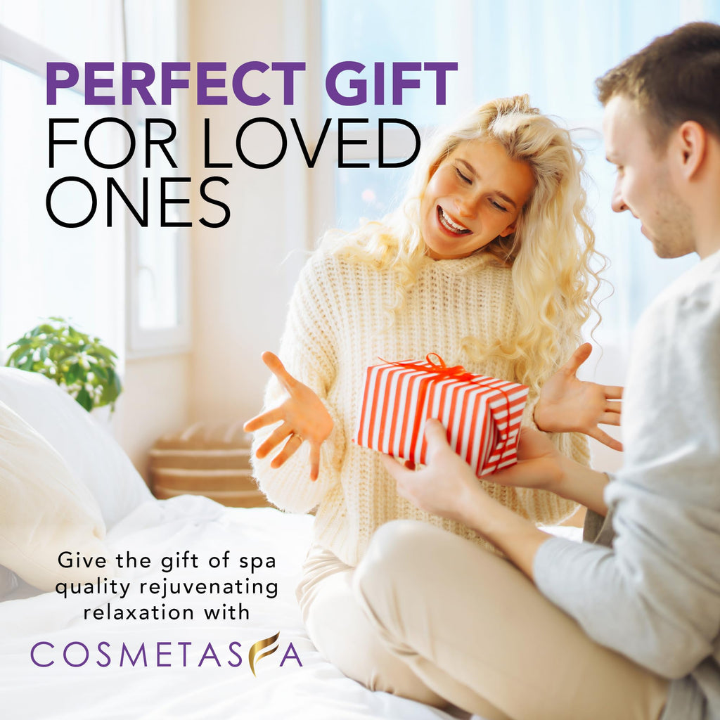 Cosmetasa Lavender Massage Oil with Roller – All Natural, Cruelty-Free Spa-Quality Skin Therapy Oil (8.8 oz)