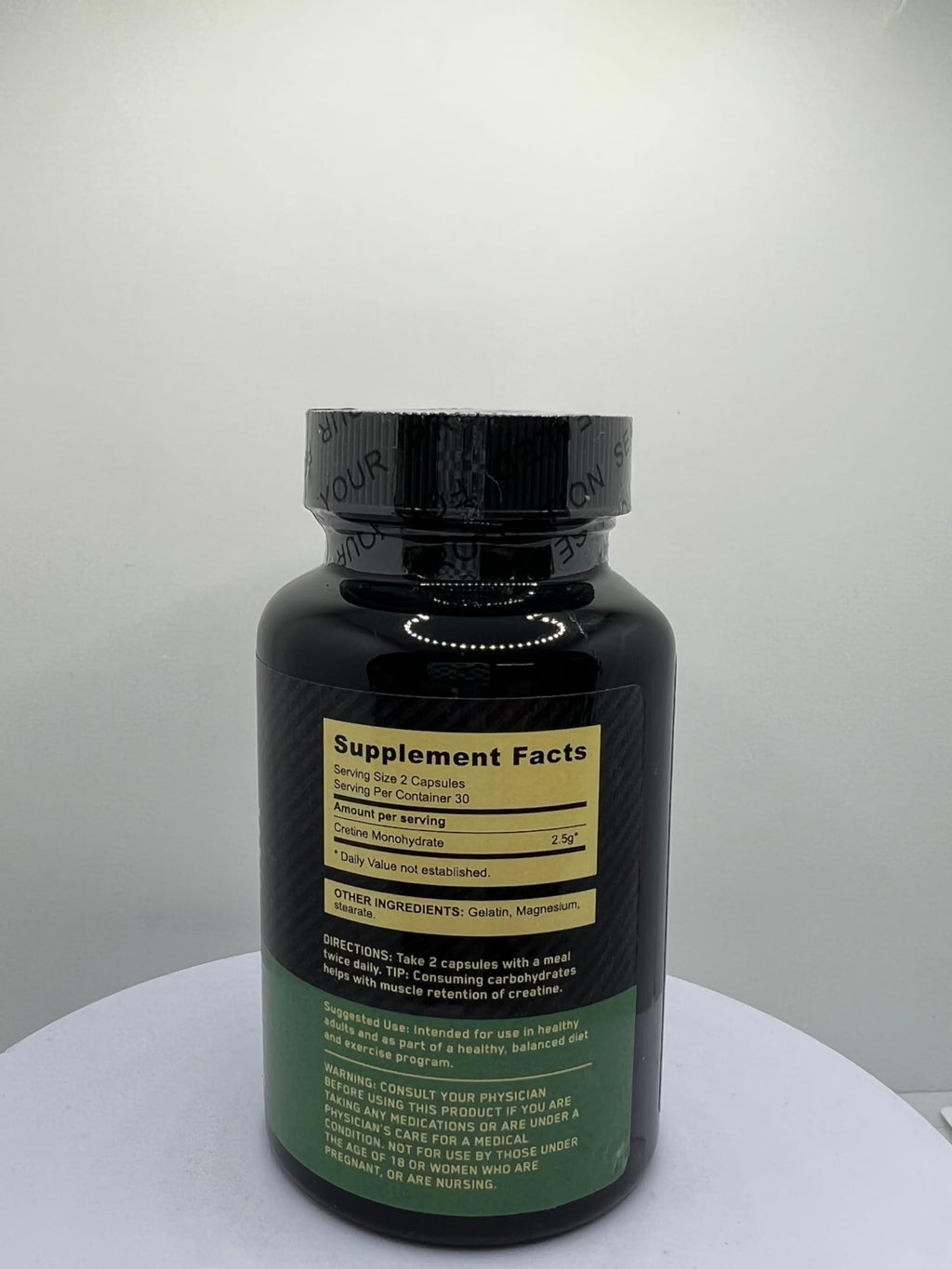 Micronized Creatine Monohydrate Capsules – 2.5g, 60 Count for Muscle Building