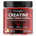 Creatine Monohydrate Gummies – 120 Count, 5000mg/Serving, L-Taurine & Vitamin B12 – Vegan Apple Flavor