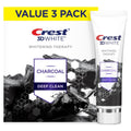 Crest 3D White Whitening Therapy Charcoal Deep Clean Toothpaste - Mint, 4.6 oz (Pack of 3)