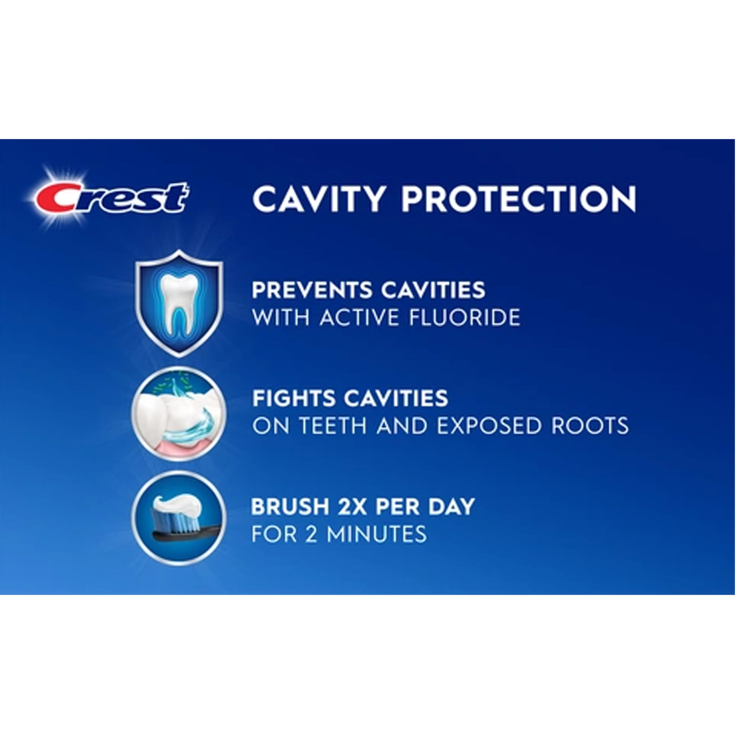 Crest Toothpaste Cavity Protection Regular (Pack of 3) | Cavity Care & Fresh Breath
