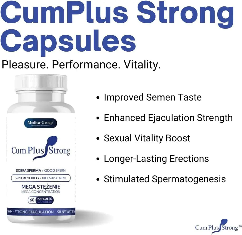 Cum Plus Strong Male Fertility Boost Sperm Production Food Supplement 60 Tablets
