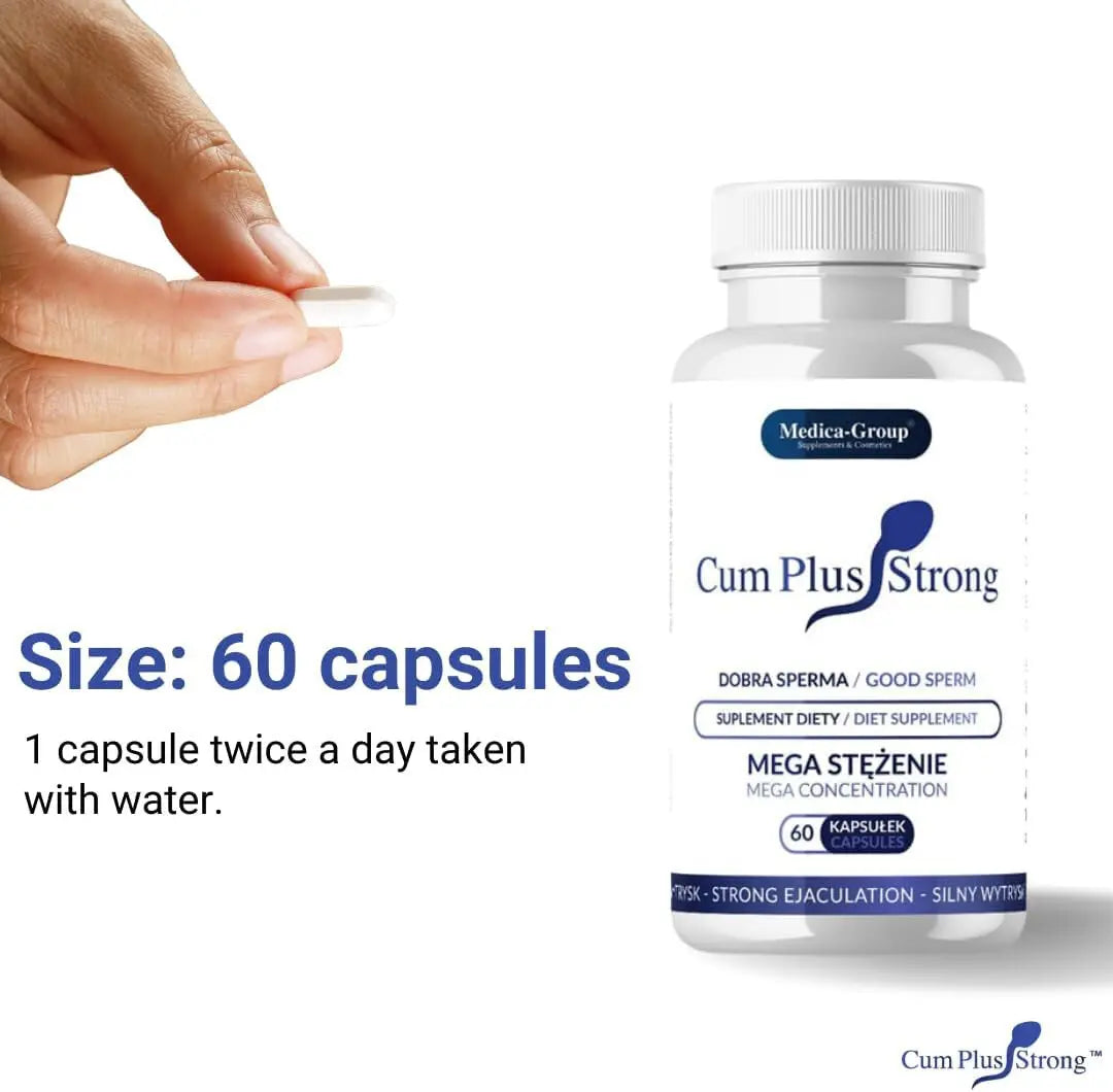 Cum Plus Strong Male Fertility Boost Sperm Production Food Supplement 60 Tablets