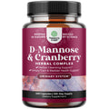 D Mannose with Cranberry 1000mg – Urinary Health & Kidney Support (240 Count)