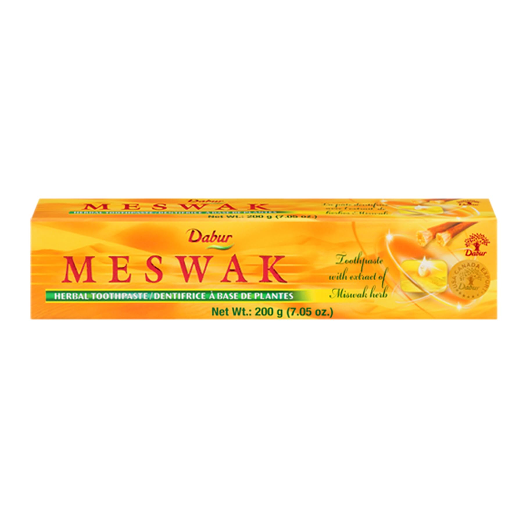 Dabur Fluoride-Free Sensitive Toothpaste with Miswak – Gum Health, Enamel Protection & Tartar Removal (Pack of 3)