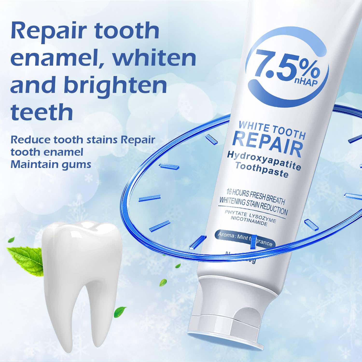 Hydroxyapatite Toothpaste for Enamel Protection & Strengthening | Gentle Mint