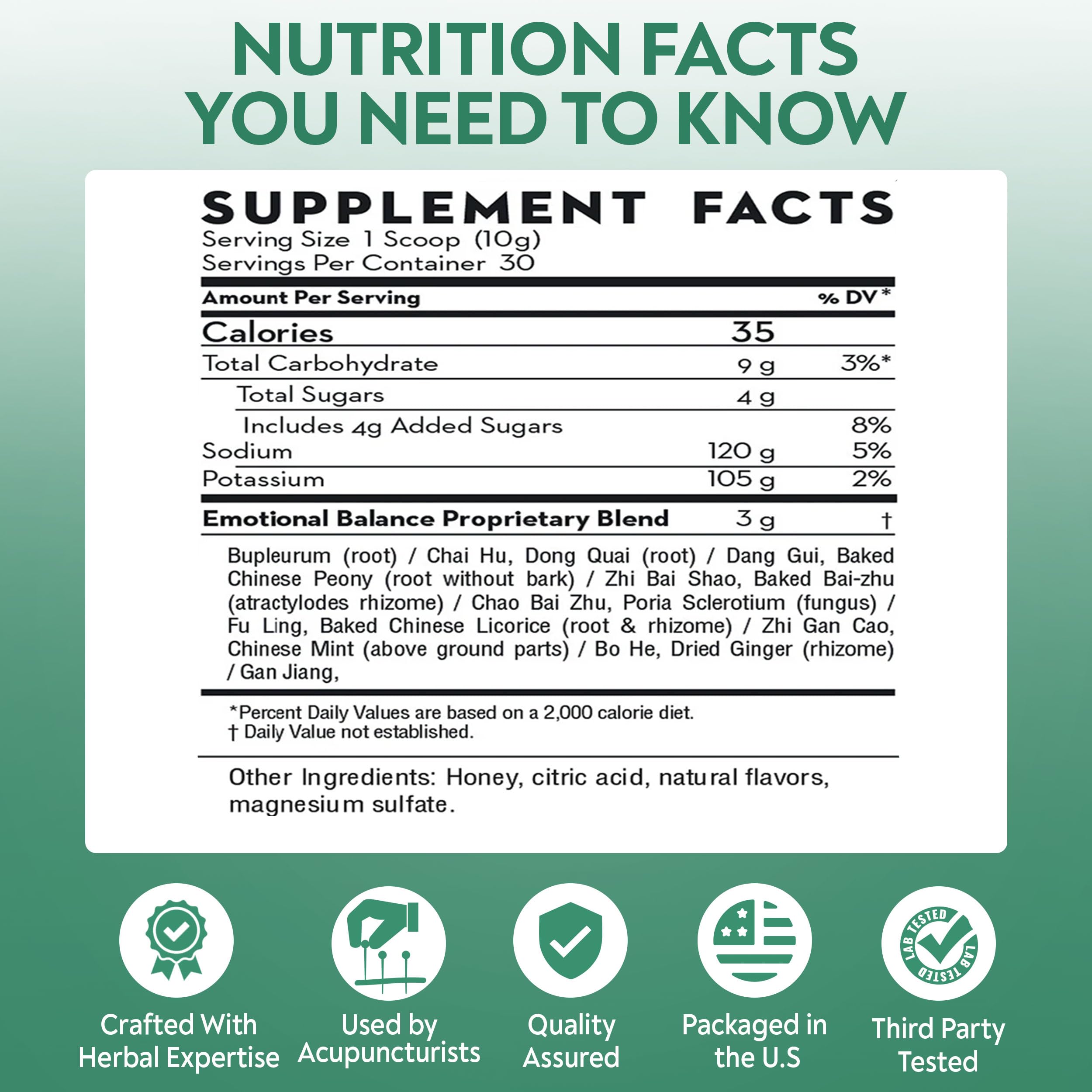 D'AO Labs Emotional Balance Powder – Calm & Stress Relief (Apple-Cucumber Flavor)