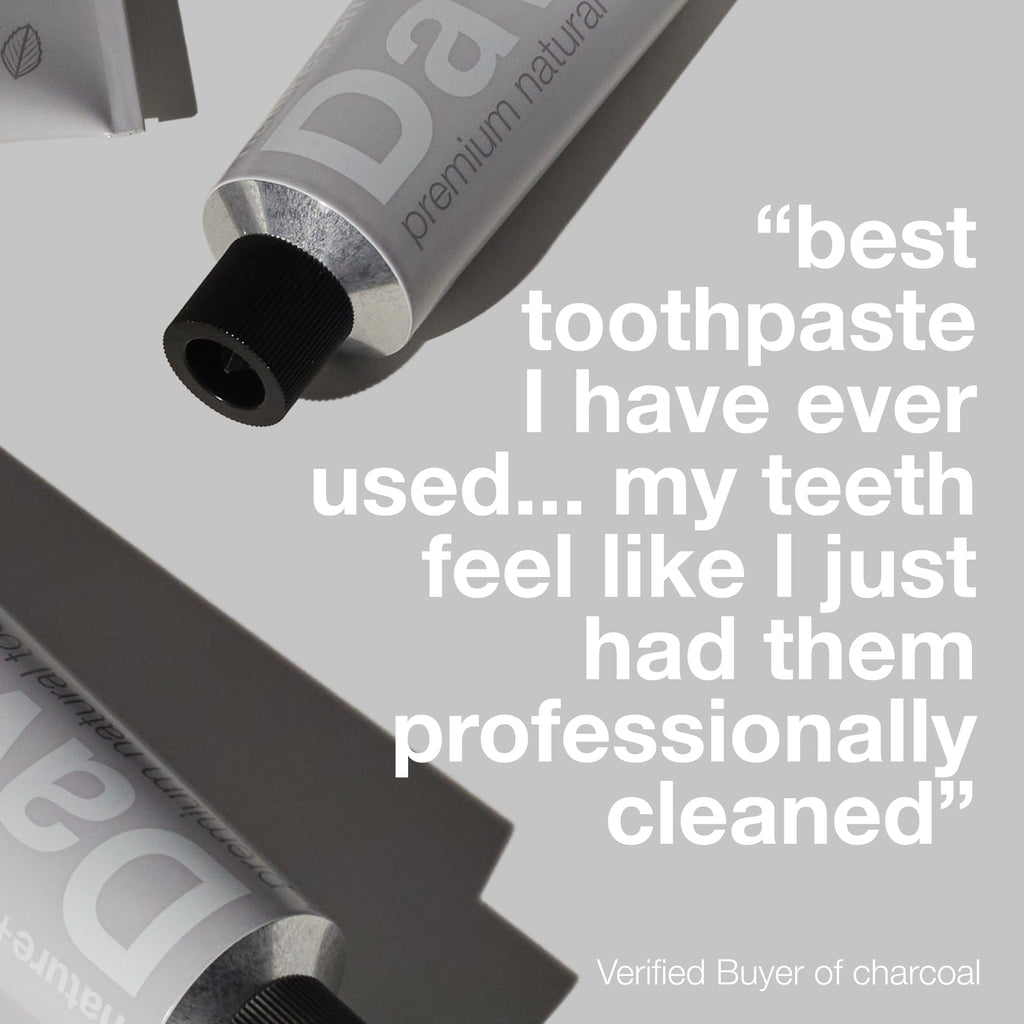Davids Charcoal Toothpaste – Enhanced Whitening, Fluoride-Free, SLS-Free
