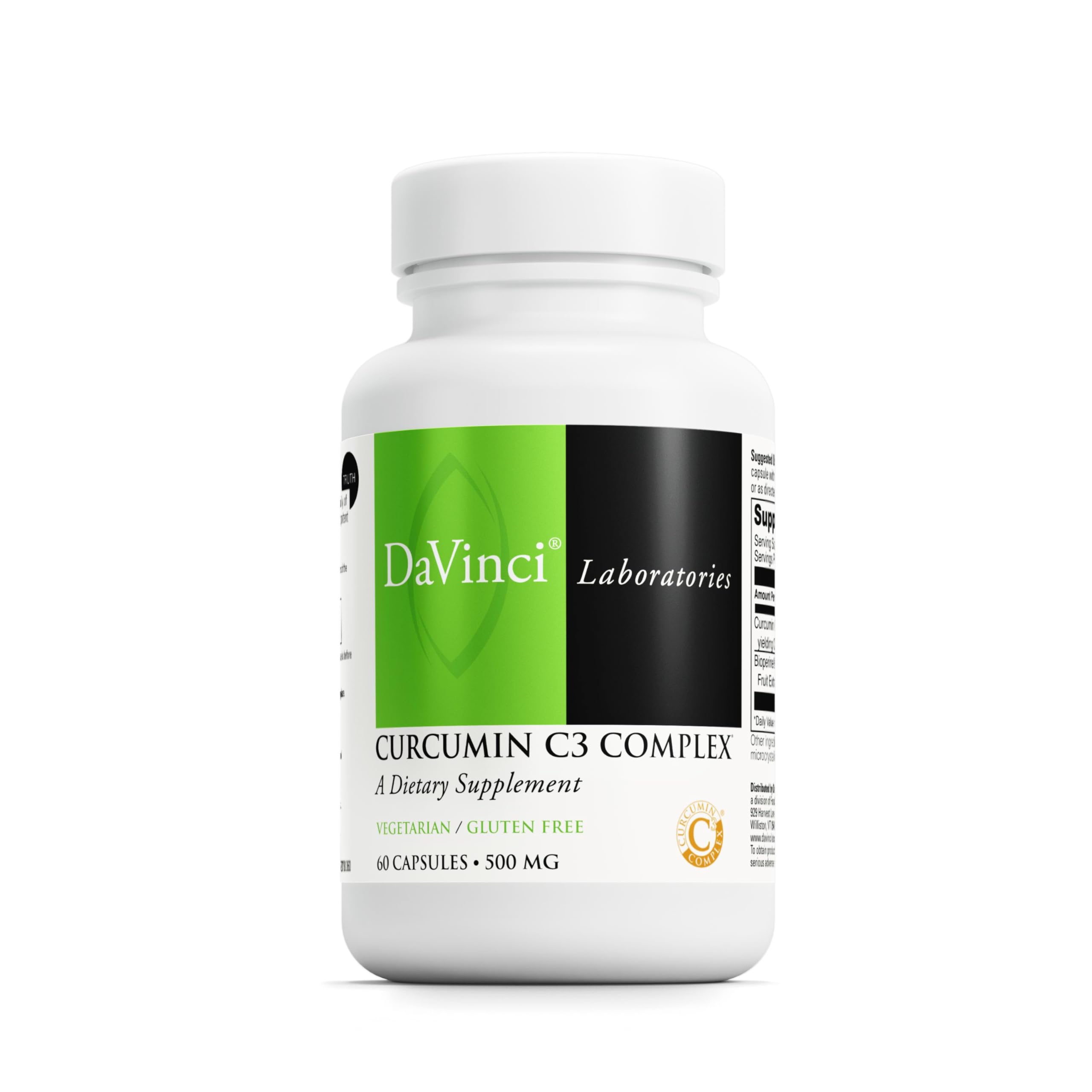 DAVINCI Labs Curcumin C3 Complex - Liver & Gallbladder Support (Gluten-Free)
