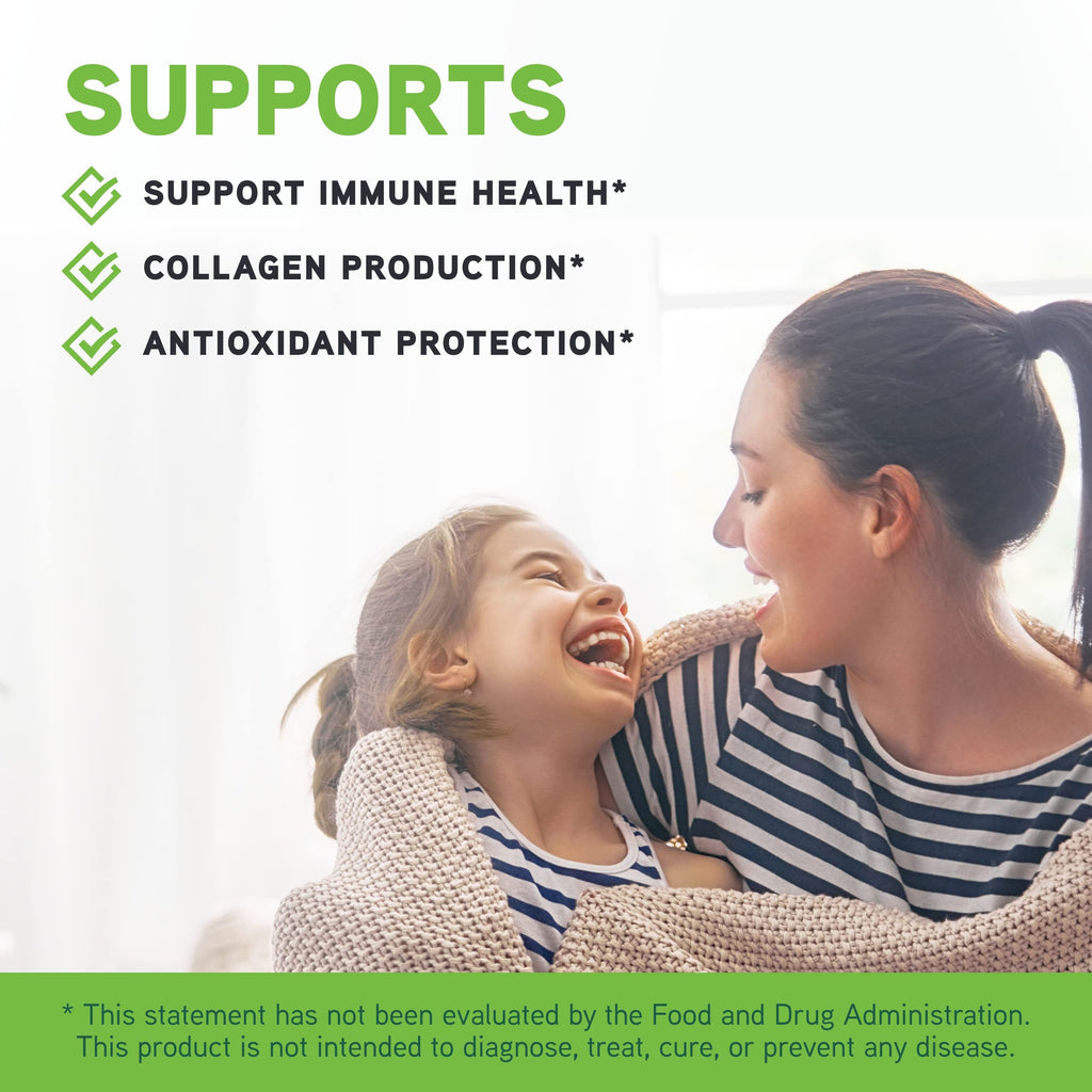 DAVINCI Labs Poten-C 500 – Immune Support & Collagen Health Vitamin C Supplement | Vegetarian & Gluten-Free | 90 Tablets